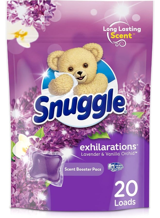 Snuggle Exhilarations in Wash Laundry Scent Booster Pacs, Lavender & Vanilla Orchid, 20 Count - Image 1
